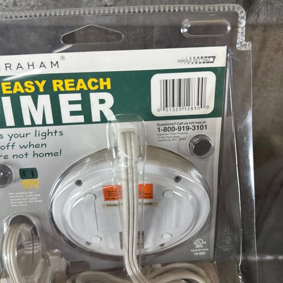 INGRAHAM EASY REACH TIMER!(turns Your Lights On And Off)600W BRAND NEW! LOOK!!!! - Picture 8 of 9